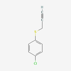 molecular formula C9H7ClS B1314360 1-氯-4-[(丙-2-炔-1-基)硫基]苯 CAS No. 17277-23-5
