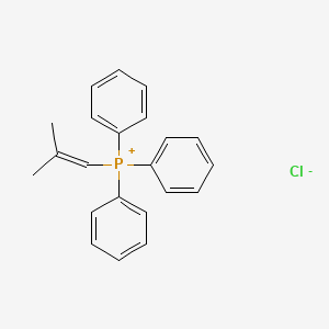 molecular formula C22H22ClP B13143636 (2-Methylprop-1-en-1-yl)triphenylphosphonium chloride CAS No. 42855-48-1