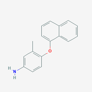 molecular formula C17H15NO B1314369 3-Methyl-4-(1-naphthyloxy)aniline CAS No. 83054-45-9