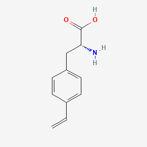 molecular formula C11H13NO2 B13143732 (R)-2-Amino-3-(4-vinylphenyl)propanoic acid 