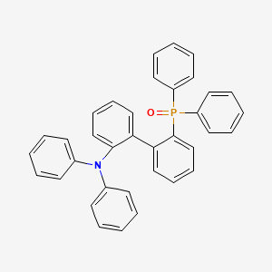 molecular formula C36H28NOP B13143749 (2'-(Diphenylamino)-[1,1'-biphenyl]-2-yl)diphenylphosphine oxide 