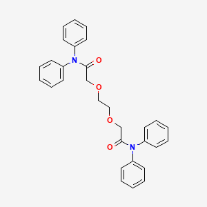 molecular formula C30H28N2O4 B13143774 Acetamide, 2,2'-[1,2-ethanediylbis(oxy)]bis[N,N-diphenyl- CAS No. 43133-08-0