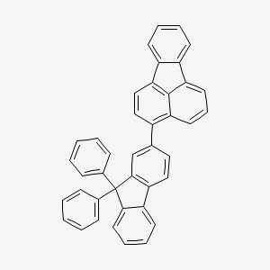 molecular formula C41H26 B13143777 3-(9,9-Diphenyl-9H-fluoren-2-YL)fluoranthene CAS No. 653590-82-0