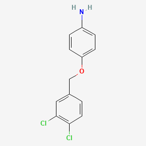 molecular formula C13H11Cl2NO B1314381 4-[(3,4-Dichlorophenyl)methoxy]aniline CAS No. 53234-86-9