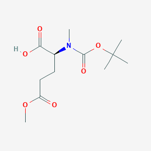 molecular formula C12H21NO6 B13143833 Boc-N-Me-Glu(OMe)-OH 