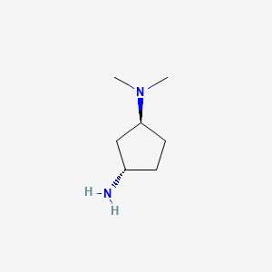 molecular formula C7H16N2 B13143840 (1S,3S)-N1,N1-Dimethylcyclopentane-1,3-diamine 