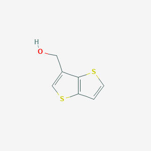 molecular formula C7H6OS2 B13143858 Thieno[3,2-b]thiophen-3-ylmethanol 