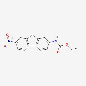 molecular formula C16H14N2O4 B13143869 Ethyl(7-nitro-9h-fluoren-2-yl)carbamate CAS No. 6597-86-0