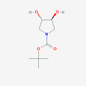 molecular formula C9H17NO4 B1314387 (3S,4S)-tert-butyl 3,4-dihydroxypyrrolidine-1-carboxylate CAS No. 90481-33-7