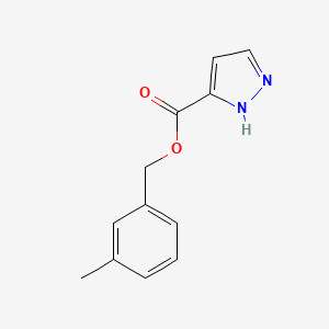 molecular formula C12H12N2O2 B13143881 3-Methylbenzyl1H-pyrazole-5-carboxylate 