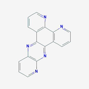 molecular formula C17H9N5 B13143883 6,9,15,17,22-pentazapentacyclo[12.8.0.02,7.08,13.016,21]docosa-1(22),2(7),3,5,8(13),9,11,14,16(21),17,19-undecaene 