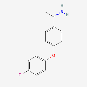 molecular formula C14H14FNO B13143894 (S)-1-(4-(4-Fluorophenoxy)phenyl)ethanamine 