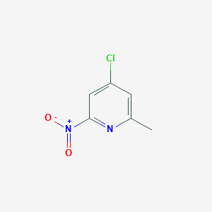 molecular formula C6H5ClN2O2 B13143906 4-Chloro-2-methyl-6-nitropyridine 