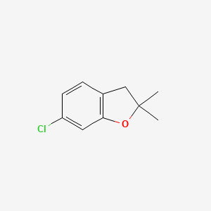 molecular formula C10H11ClO B1314391 6-Chloro-2,2-dimethyl-2,3-dihydrobenzofuran CAS No. 96126-97-5