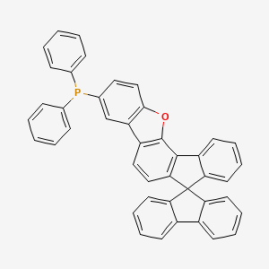 molecular formula C43H27OP B13143914 Diphenyl(spiro[fluorene-9,7'-fluoreno[4,3-b]benzofuran]-3'-yl)phosphine 