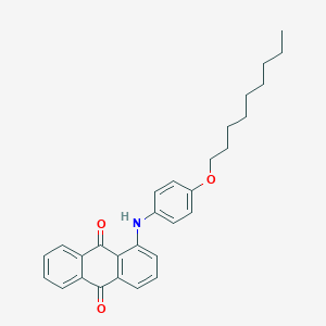 molecular formula C29H31NO3 B13143962 1-((4-(Nonyloxy)phenyl)amino)anthracene-9,10-dione CAS No. 75395-76-5