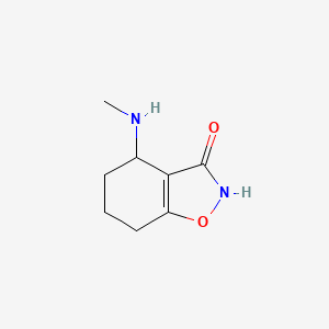 molecular formula C8H12N2O2 B13143985 4-(Methylamino)-4,5,6,7-tetrahydrobenzo[d]isoxazol-3-ol 