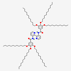 molecular formula C96H162N4O8 B13144020 N,N'-([2,2'-Bipyridine]-3,3'-diyl)bis(3,4,5-tris(dodecyloxy)benzamide) CAS No. 170970-54-4