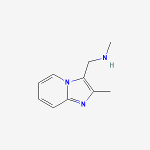 molecular formula C10H13N3 B1314404 N-甲基-N-[(2-甲基咪唑[1,2-a]吡啶-3-基)甲基]胺 CAS No. 857283-58-0