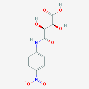 molecular formula C10H10N2O7 B1314405 (-)-4'-Nitrotartranilic acid CAS No. 206761-80-0