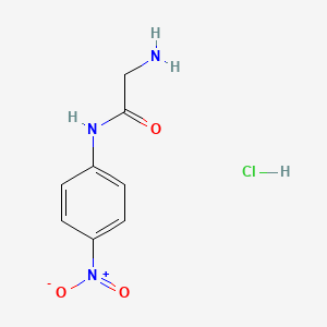 molecular formula C8H10ClN3O3 B13144051 H-Gly-PNA.HCl CAS No. 54643-65-1