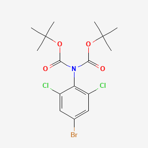 molecular formula C16H20BrCl2NO4 B13144054 N-bis-Boc-4-bromo-2,6-dichloroaniline 