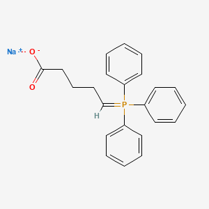 molecular formula C23H22NaO2P B13144070 Sodium 5-(triphenylphosphoranylidene)pentanoate 