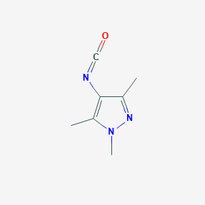 molecular formula C7H9N3O B1314410 4-Isocyanato-1,3,5-trimethyl-1H-pyrazole CAS No. 252956-48-2