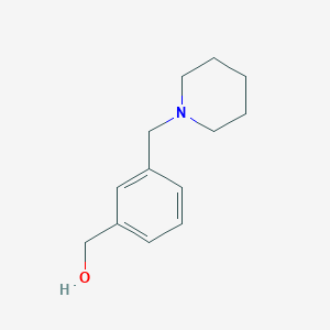 molecular formula C13H19NO B1314411 [3-(Piperidinomethyl)phenyl]methanol CAS No. 73278-91-8