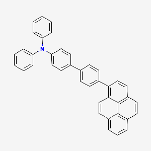 molecular formula C40H27N B13144117 N,N-Diphenyl-4'-(pyren-1-YL)-[1,1'-biphenyl]-4-amine CAS No. 816421-92-8