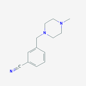 molecular formula C13H17N3 B1314412 3-((4-Methylpiperazin-1-yl)methyl)benzonitrile CAS No. 859850-90-1