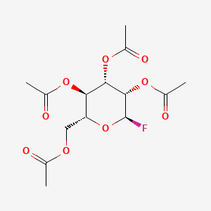 molecular formula C14H19FO9 B1314413 2,3,4,6-Tetra-O-acetyl-alpha-D-mannopyranosyl fluoride CAS No. 2823-44-1