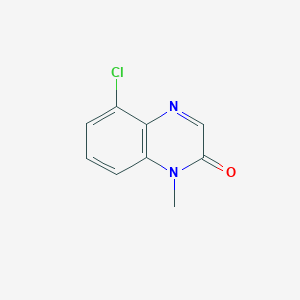 molecular formula C9H7ClN2O B13144134 5-Chloro-1-methylquinoxalin-2(1H)-one 