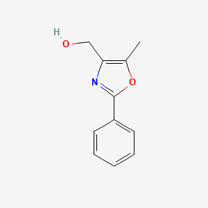 molecular formula C11H11NO2 B1314419 (5-甲基-2-苯基-1,3-恶唑-4-基)甲醇 CAS No. 70502-03-3