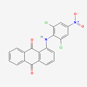 molecular formula C20H10Cl2N2O4 B13144215 1-(2,6-Dichloro-4-nitroanilino)anthracene-9,10-dione CAS No. 62322-91-2