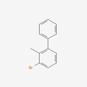 molecular formula C13H11Br B13144233 3-Bromo-2-methyl-1,1'-biphenyl 