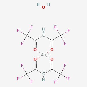 molecular formula C10H4F12O5Zn B13144294 Zinchexafluoroacetylacetonatedihydrate 
