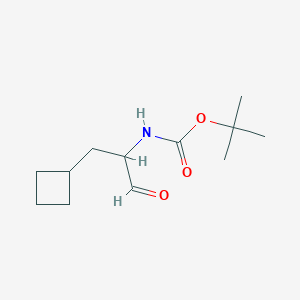 molecular formula C12H21NO3 B1314430 tert-Butyl (1-cyclobutyl-3-oxopropan-2-yl)carbamate CAS No. 394735-19-4