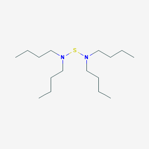 molecular formula C16H36N2S B13144309 N,N-Dibutyl-S-(dibutylamino)thiohydroxylamine 