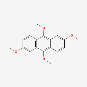 molecular formula C18H18O4 B13144328 2,6,9,10-Tetramethoxyanthracene CAS No. 91854-11-4