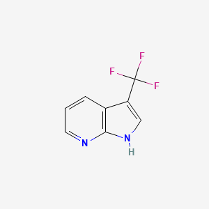 molecular formula C8H5F3N2 B1314435 3-(trifluoromethyl)-1H-pyrrolo[2,3-b]pyridine CAS No. 892414-47-0