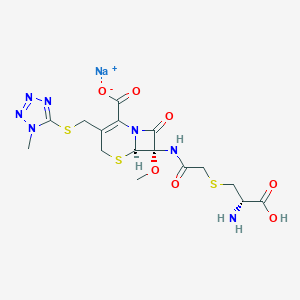 molecular formula C16H21N7NaO7S3 B131444 CID 66957927 CAS No. 75498-96-3