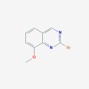 molecular formula C9H7BrN2O B13144460 2-Bromo-8-methoxyquinazoline 