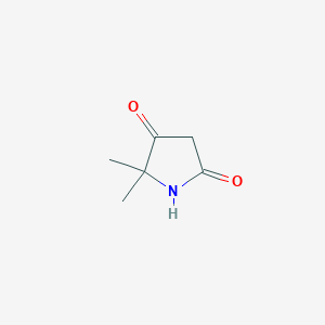 molecular formula C6H9NO2 B1314450 5,5-Dimethylpyrrolidine-2,4-dione CAS No. 89464-41-5