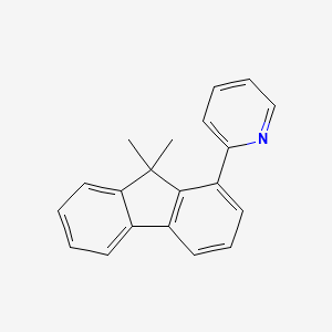 molecular formula C20H17N B13144517 2-(9,9-Dimethyl-9H-fluoren-1-yl)pyridine 
