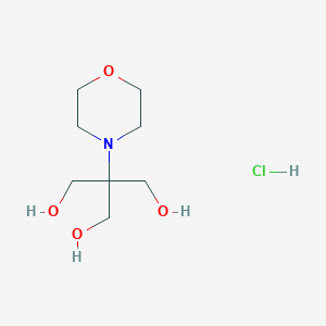 molecular formula C8H18ClNO4 B13144547 2-(Hydroxymethyl)-2-morpholinopropane-1,3-diol hydrochloride 