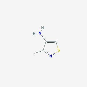 molecular formula C4H6N2S B1314455 3-甲基异噻唑-4-胺 CAS No. 53483-97-9