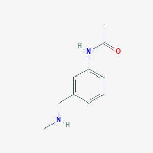 molecular formula C10H14N2O B13144562 n-(3-((Methylamino)methyl)phenyl)acetamide 