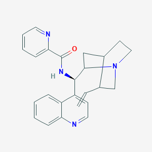 molecular formula C25H26N4O B13144586 2-Pyridinecarboxamide, N-(9R)-cinchonan-9-yl- 