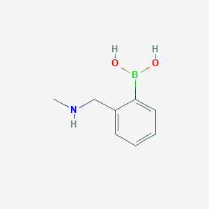 molecular formula C8H12BNO2 B1314463 (2-((甲基氨基)甲基)苯基)硼酸 CAS No. 365245-83-6